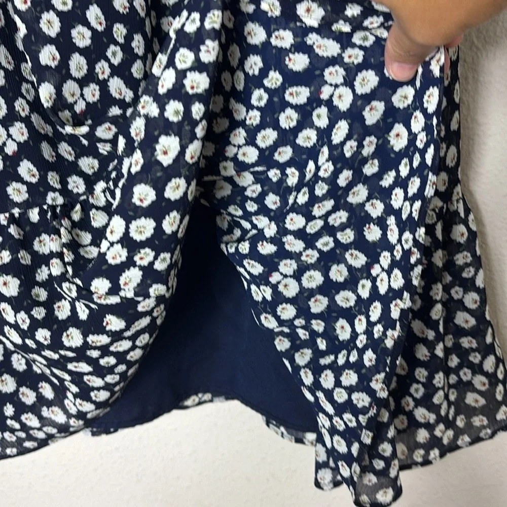J. Crew Floral Print tiered midi dress size 00